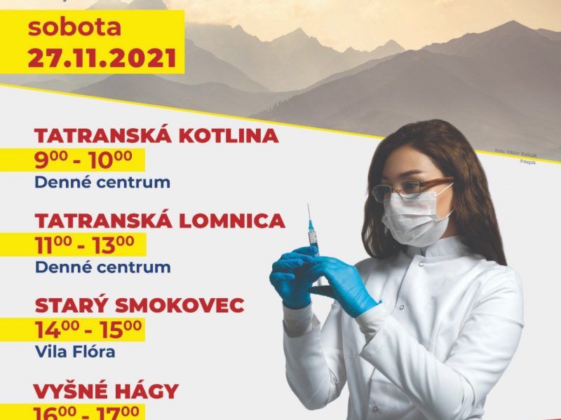 Očkovanie Vysoké Tatry